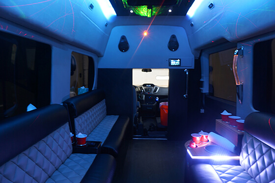 led lights in the van